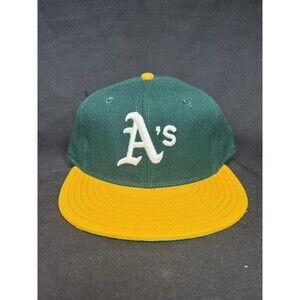 1980 Vintage New Era Oakland Athletics A’s Pro Model Fitted Hat 7 3/8 MLB NOS